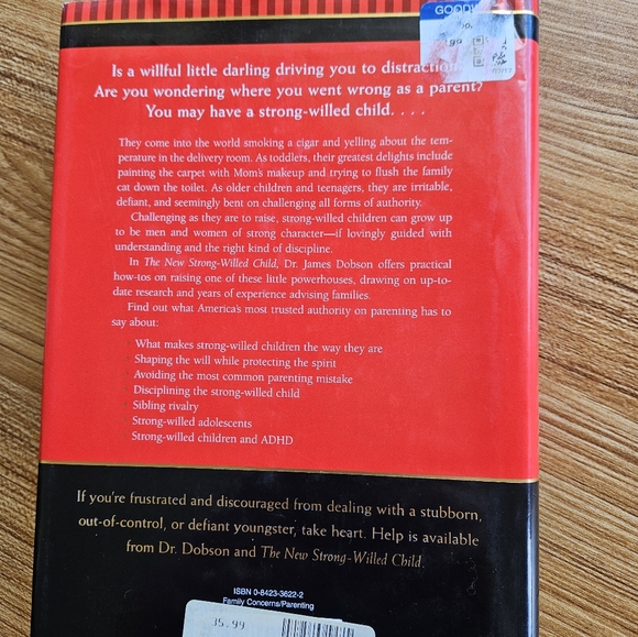 USED The Strong willed child by James Dobson book - Picture 4 of 4